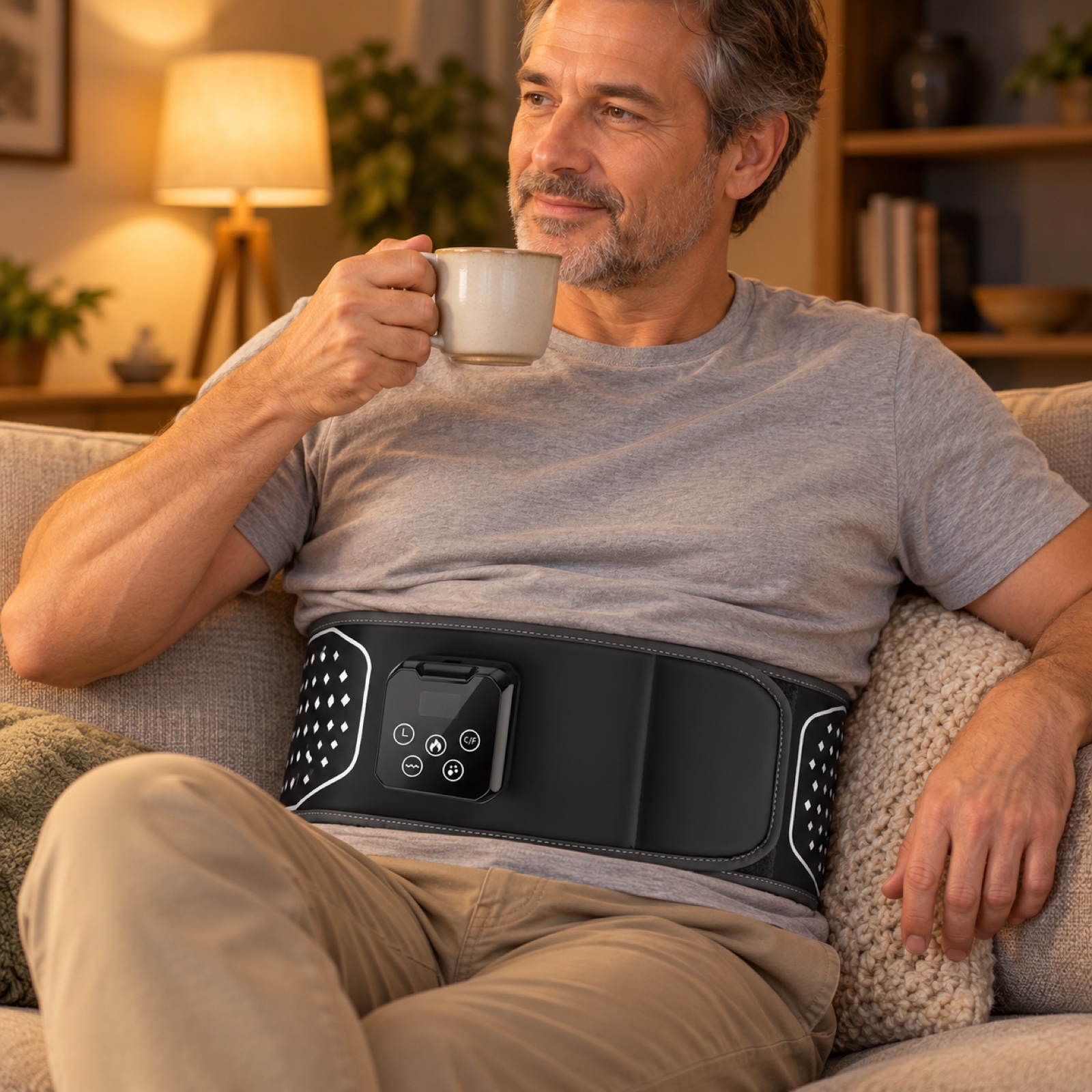 Air Compression Back Belt: worn at home