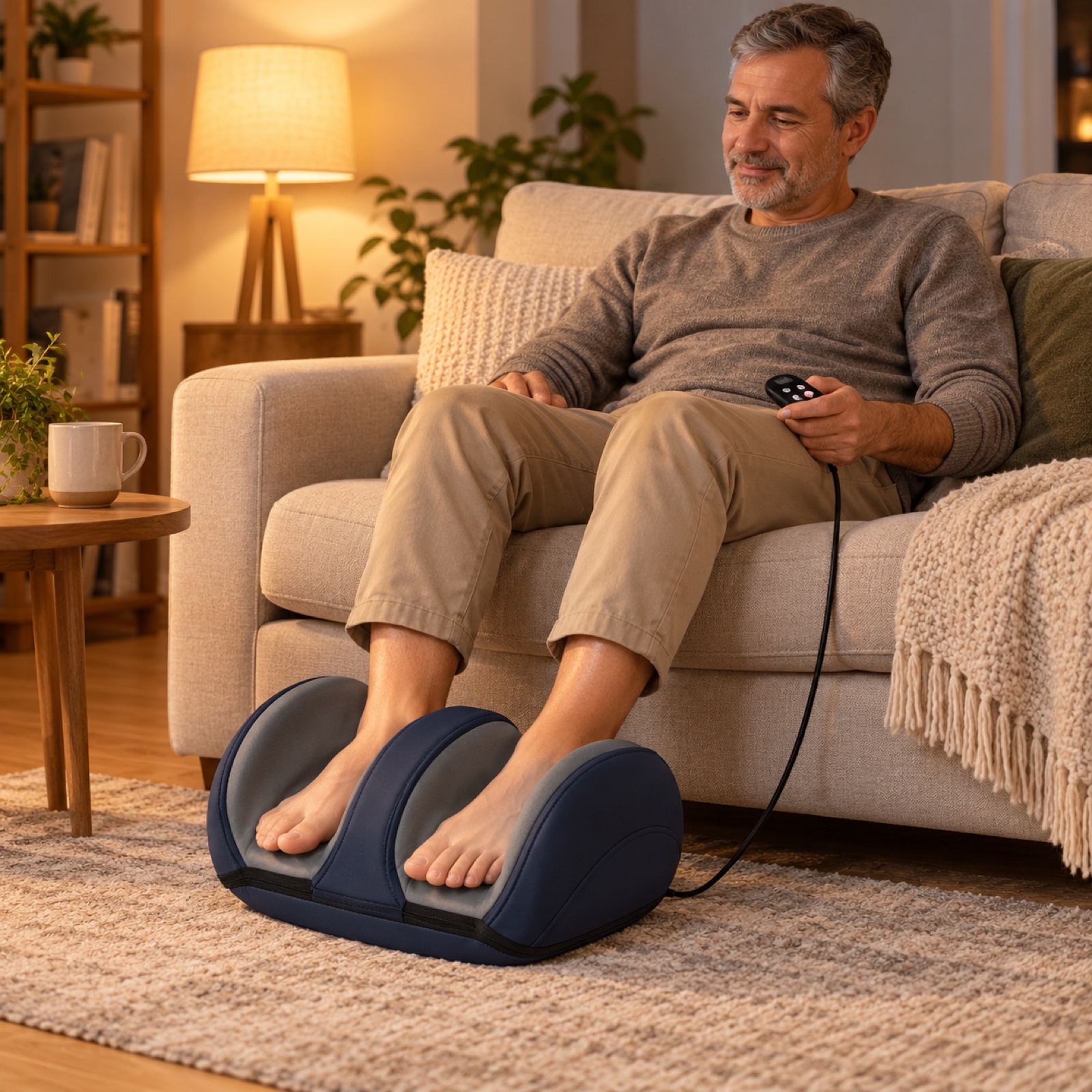 Kneading Foot Warmer: worn at home